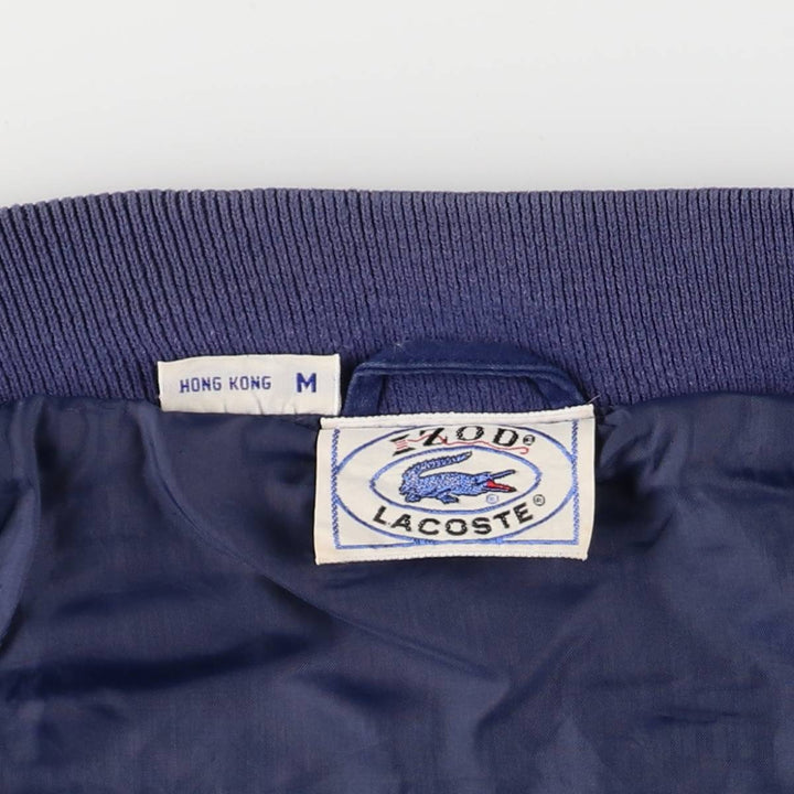 Vintage 1970s-1980'S Lacoste IZOD cotton blouson, men's size M cotton navy blue type Vintage Second Hand