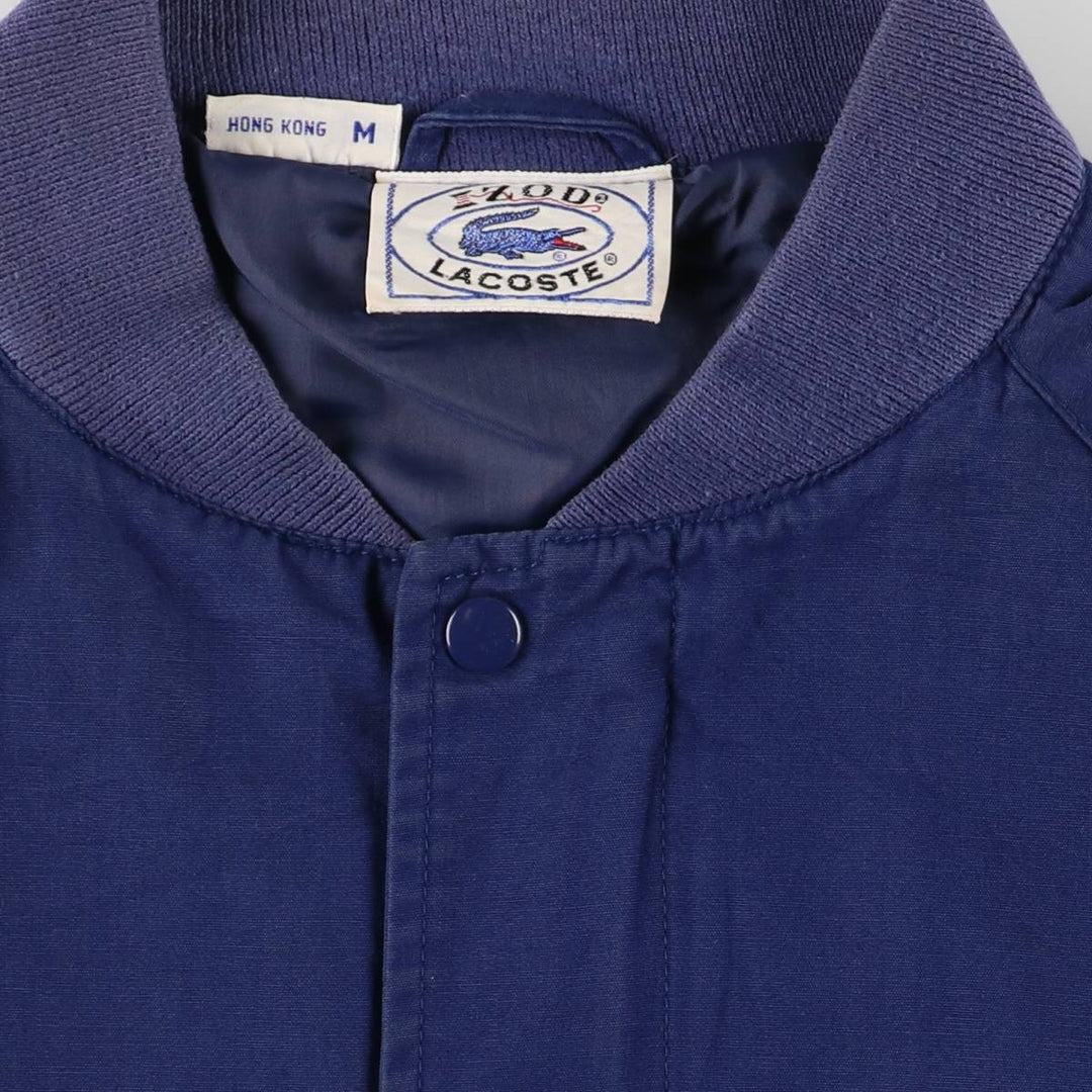 Vintage 1970s-1980'S Lacoste IZOD cotton blouson, men's size M cotton navy blue type Vintage Second Hand