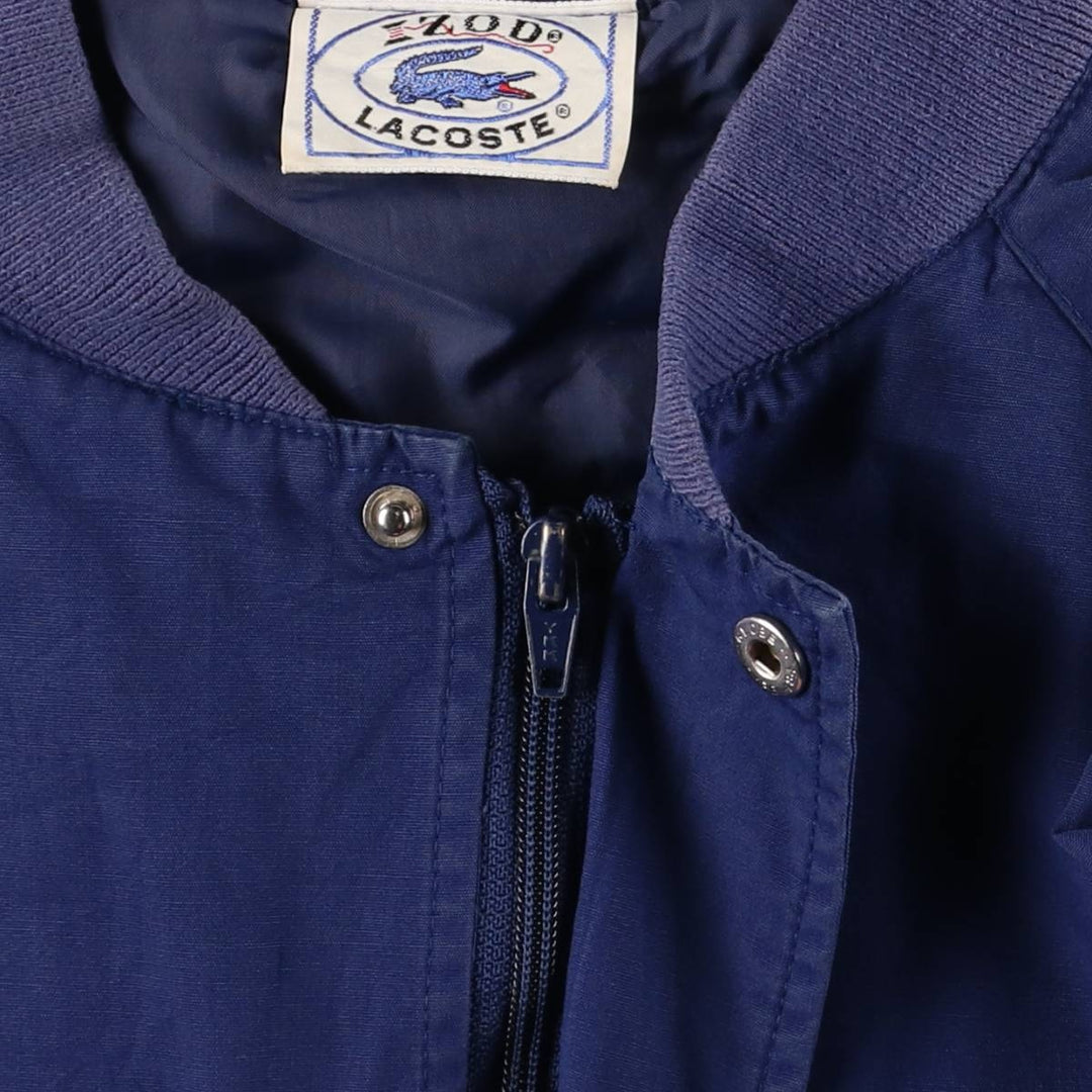 Vintage 1970s-1980'S Lacoste IZOD cotton blouson, men's size M cotton navy blue type Vintage Second Hand