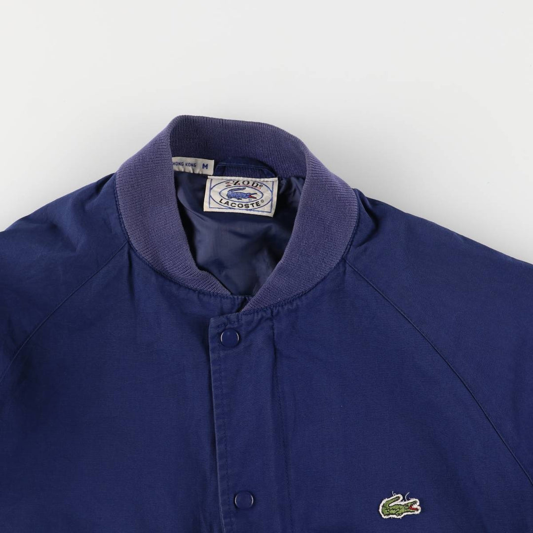 Vintage 1970s-1980'S Lacoste IZOD cotton blouson, men's size M cotton navy blue type Vintage Second Hand