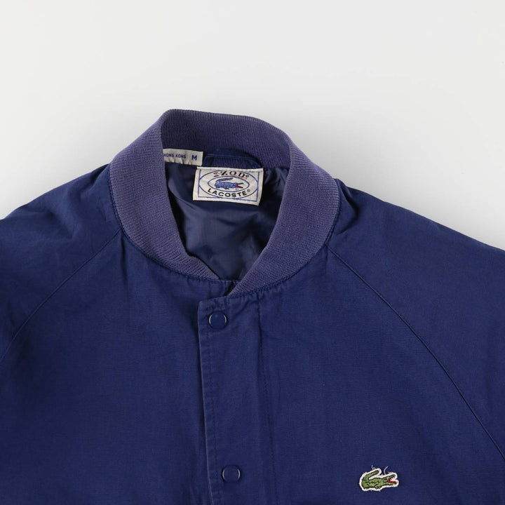 Vintage 1970s-1980'S Lacoste IZOD cotton blouson, men's size M cotton navy blue type Vintage Second Hand