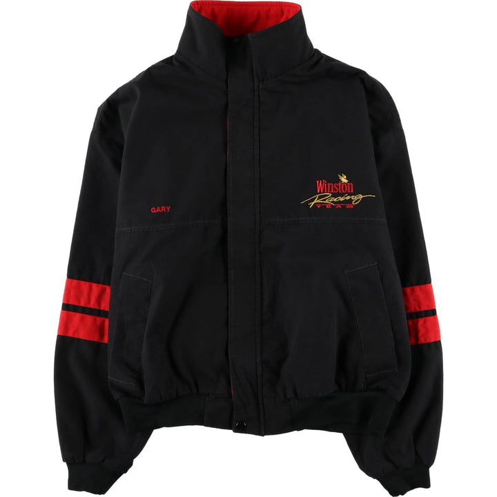 Vintage 1980s-1990'S Swingstar Winston Racing Jacket, Made in USA, Men's Size L unclear black type Vintage Second Hand