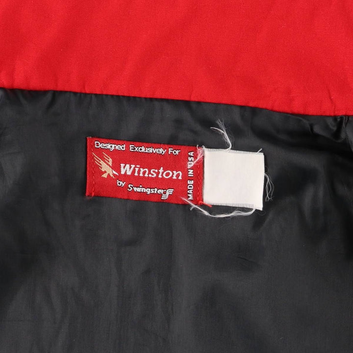 Vintage 1980s-1990'S Swingstar Winston Racing Jacket, Made in USA, Men's Size L unclear black type Vintage Second Hand