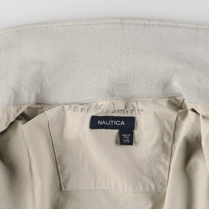 2000'S - NAUTICA Cotton Jacket, Made in Italy, Men's Size L cotton gray type Vintage Second Hand