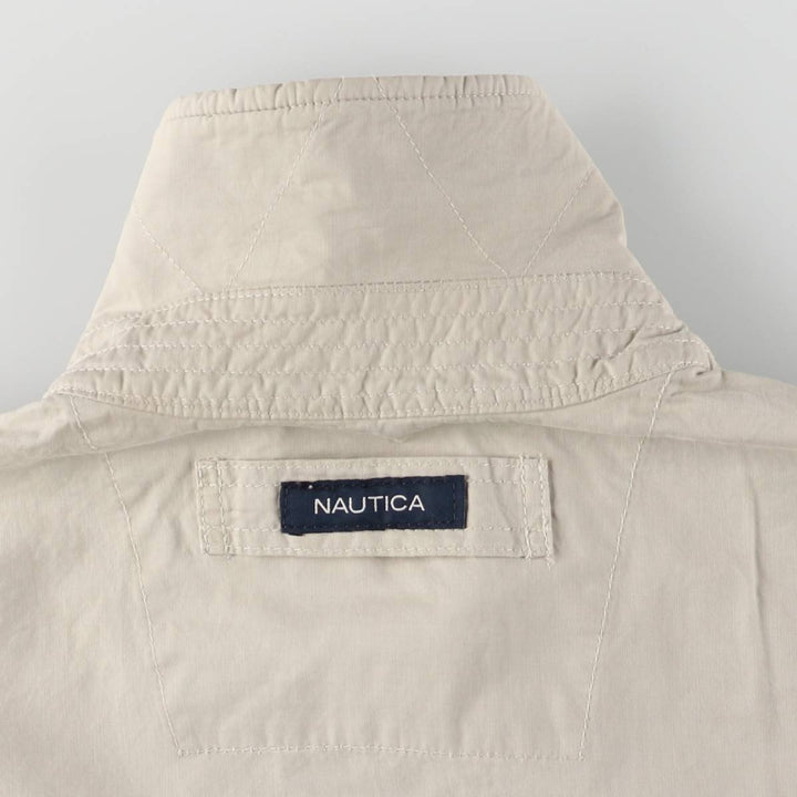 2000'S - NAUTICA Cotton Jacket, Made in Italy, Men's Size L cotton gray type Vintage Second Hand