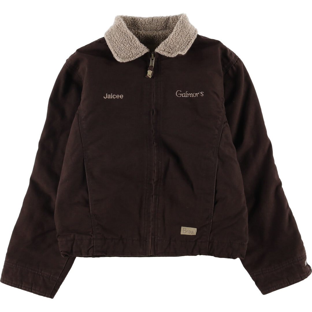 Berne Duck Work Jacket, Women's, Medium, Vintage cotton brown type Vintage Second Hand