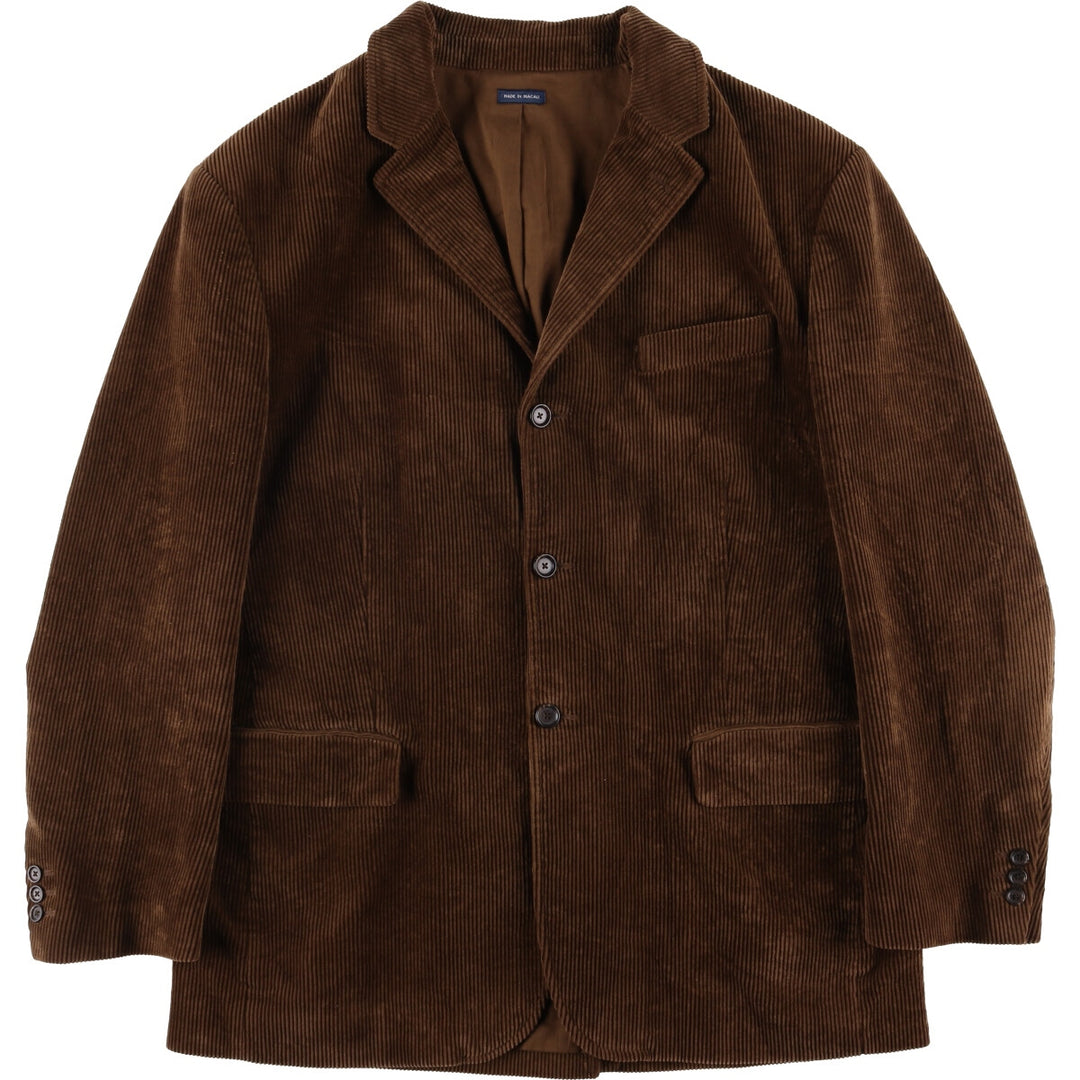 Ralph Lauren POLO by Ralph Lauren Corduroy Tailored Jacket Men's Size L cotton brown type Vintage Second Hand