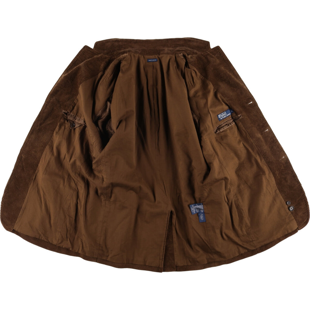 Ralph Lauren POLO by Ralph Lauren Corduroy Tailored Jacket Men's Size L cotton brown type Vintage Second Hand