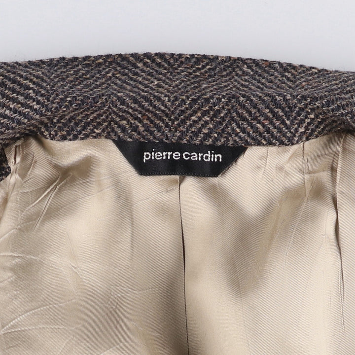 Vintage Pierre Cardin color nep herringbone tailored jacket, made in the USA, size M. unclear gray type Vintage Second Hand