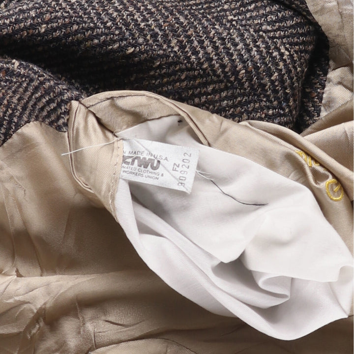 Vintage Pierre Cardin color nep herringbone tailored jacket, made in the USA, size M. unclear gray type Vintage Second Hand