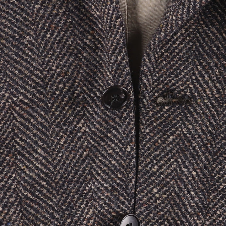 Vintage Pierre Cardin color nep herringbone tailored jacket, made in the USA, size M. unclear gray type Vintage Second Hand