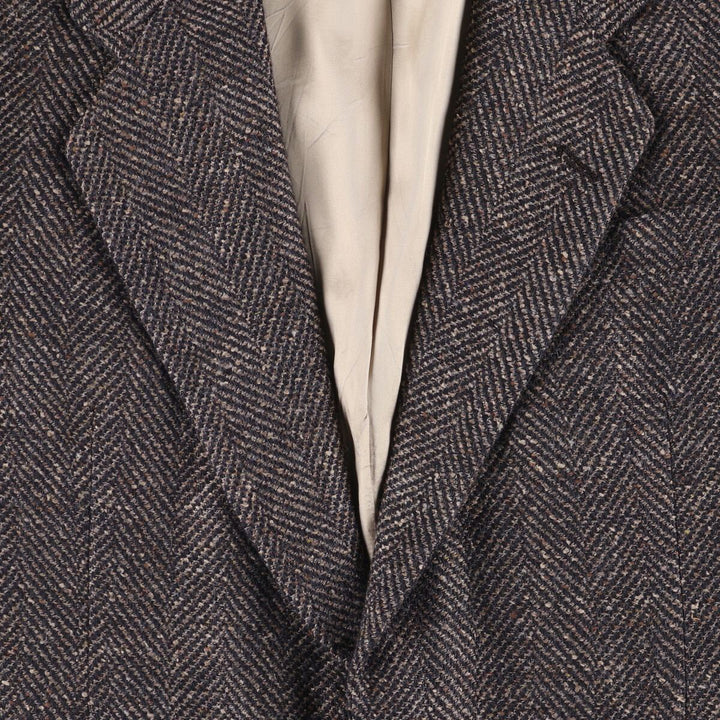 Vintage Pierre Cardin color nep herringbone tailored jacket, made in the USA, size M. unclear gray type Vintage Second Hand