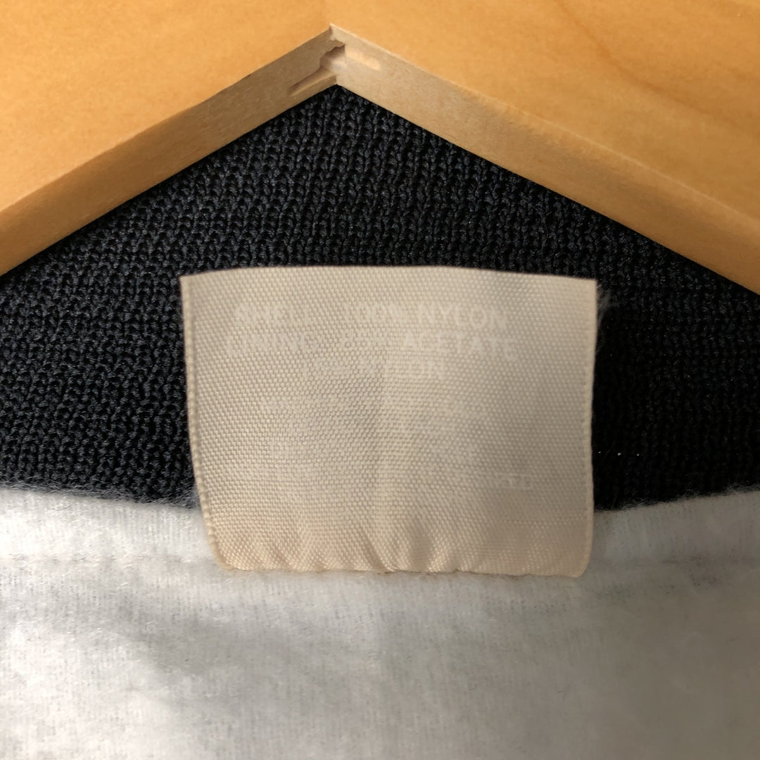 90'S AUBURN Nylon Varsity Jacket, Award Jacket, Made in USA, Men's Size Medium, Vintage Nylon Silver type Vintage Second Hand