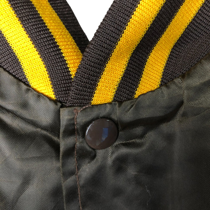 Vintage 1980'S Swingster Padded Nylon Varsity Jacket, Men's Size XL Nylon brown type Vintage Second Hand