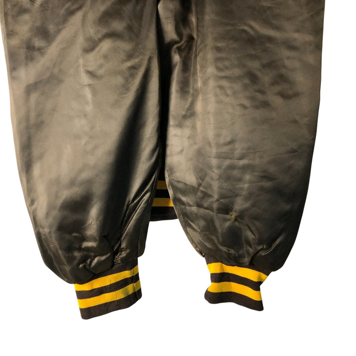 Vintage 1980'S Swingster Padded Nylon Varsity Jacket, Men's Size XL Nylon brown type Vintage Second Hand