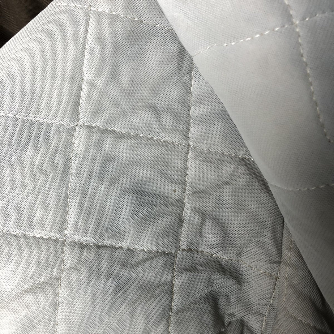 Vintage 1980'S Swingster Padded Nylon Varsity Jacket, Men's Size XL Nylon brown type Vintage Second Hand