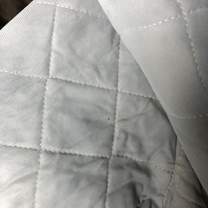 Vintage 1980'S Swingster Padded Nylon Varsity Jacket, Men's Size XL Nylon brown type Vintage Second Hand