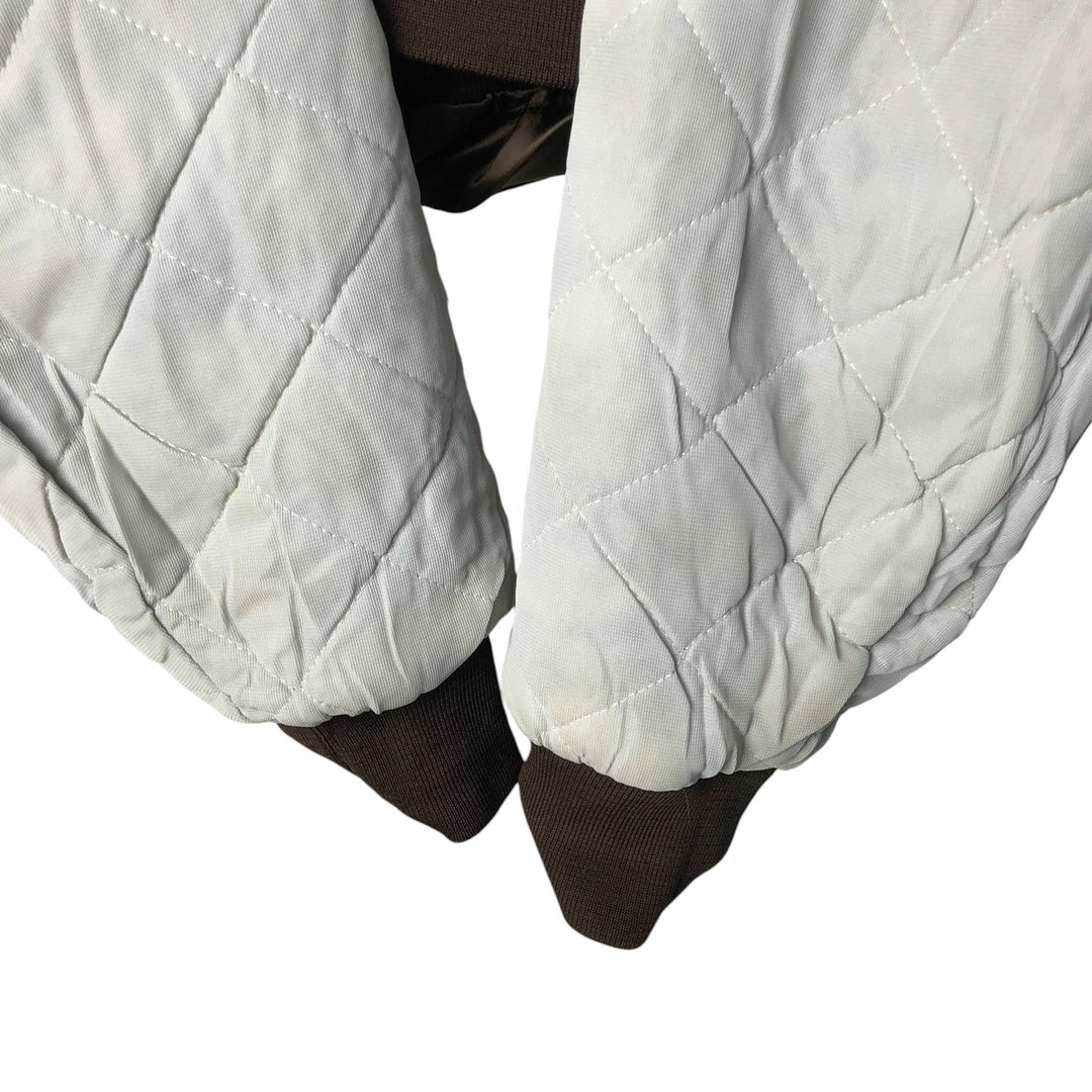 Vintage 1980'S Swingster Padded Nylon Varsity Jacket, Men's Size XL Nylon brown type Vintage Second Hand