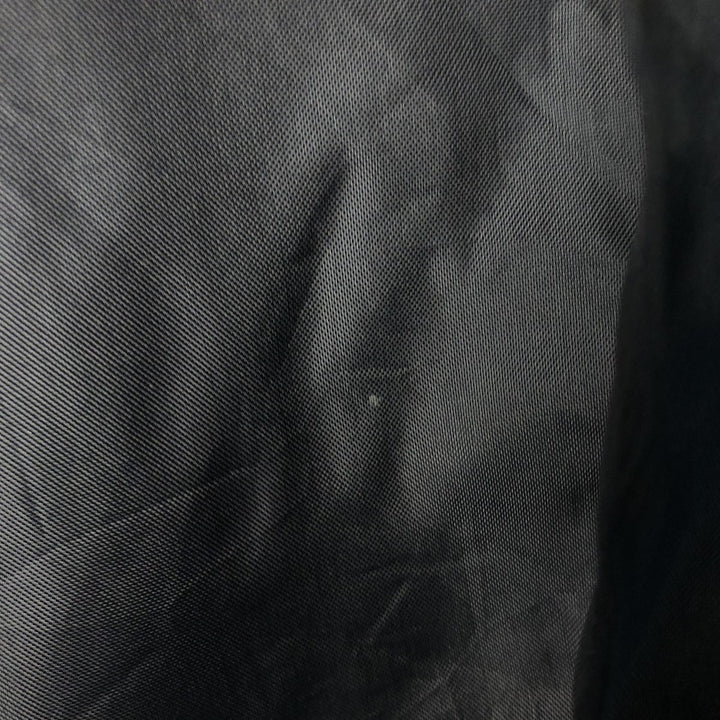 90'S RENNOC Padded Nylon Varsity Jacket, Award Jacket, Made in USA, Men's XL, Vintage Nylon black type Vintage Second Hand