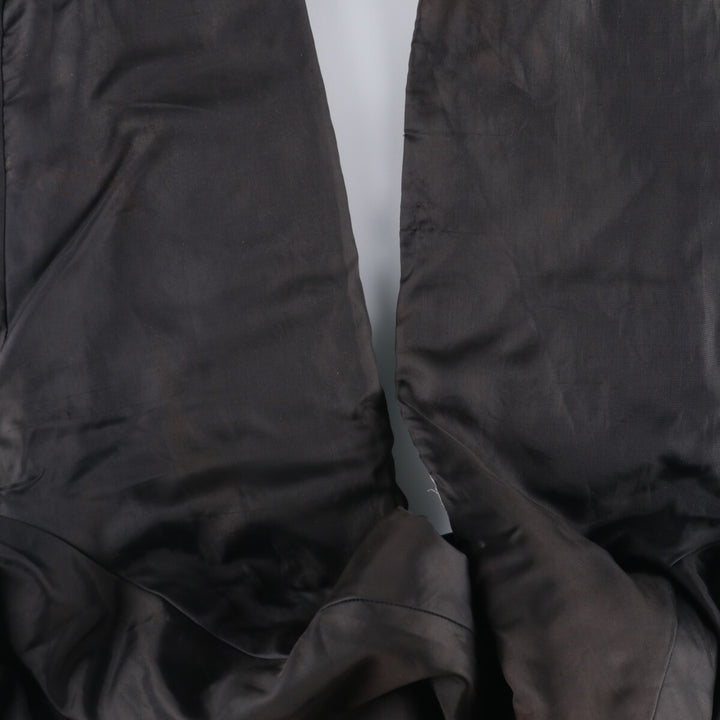 Vintage 1980'S TROPHY JACKETS padded collared nylon stadium jacket, men's size L. unclear black type Vintage Second Hand