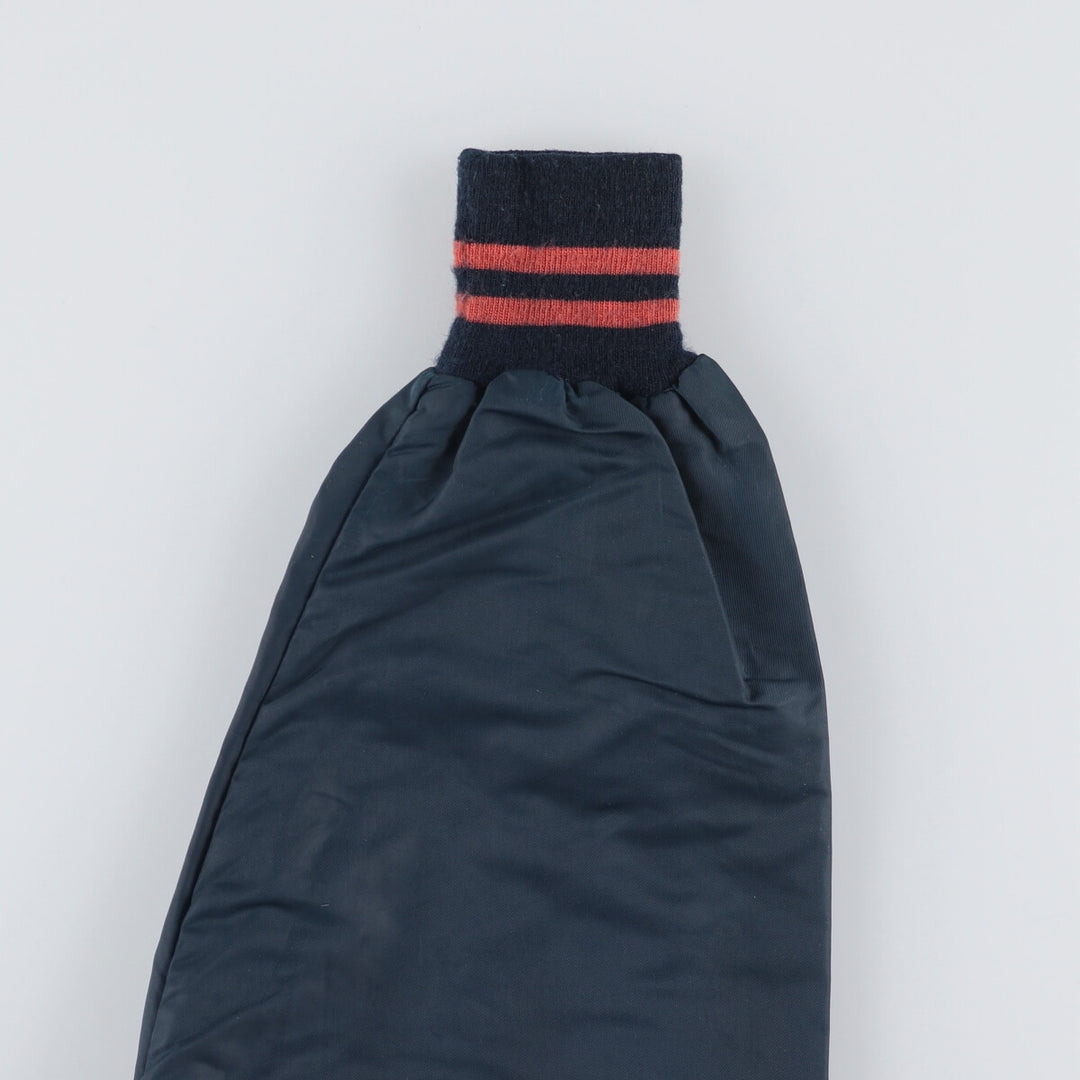 Vintage 1970'S "The Warm-Up" Collared Nylon Varsity Jacket, Men's Size XL unclear navy blue type Vintage Second Hand