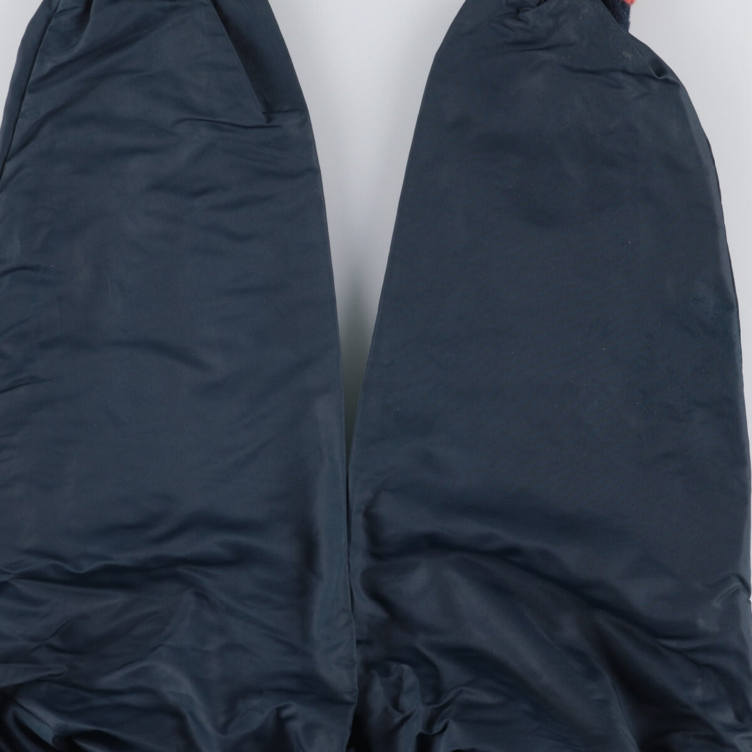 Vintage 1970'S "The Warm-Up" Collared Nylon Varsity Jacket, Men's Size XL unclear navy blue type Vintage Second Hand