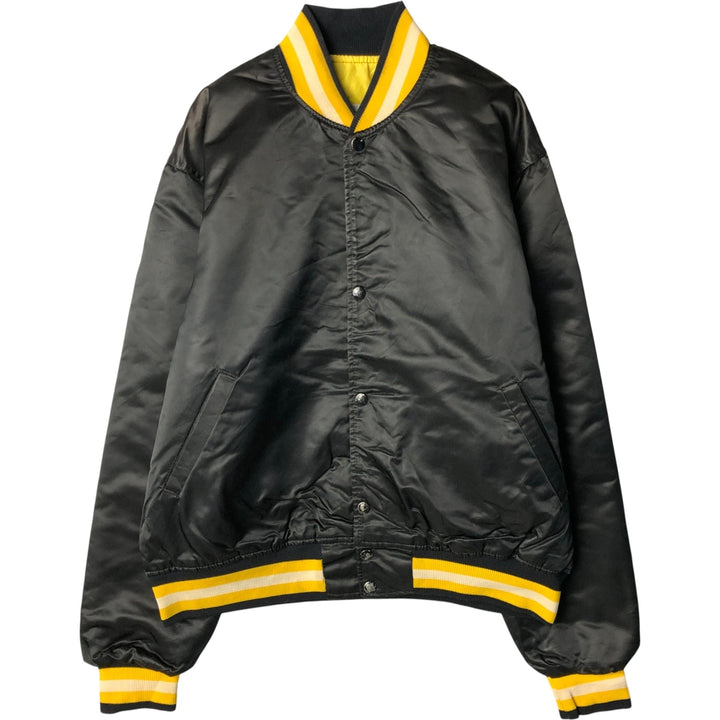 Vintage 80'S Starter Padded Nylon Varsity Jacket, Men's Size L Nylon black type Vintage Second Hand