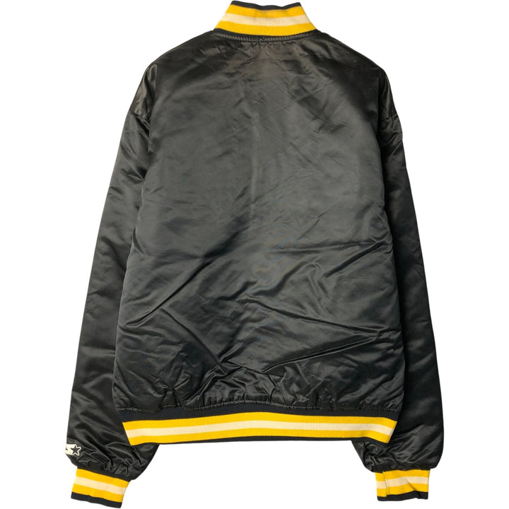 Vintage 80'S Starter Padded Nylon Varsity Jacket, Men's Size L Nylon black type Vintage Second Hand