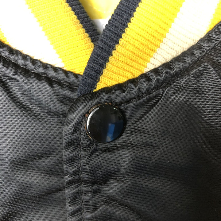 Vintage 80'S Starter Padded Nylon Varsity Jacket, Men's Size L Nylon black type Vintage Second Hand