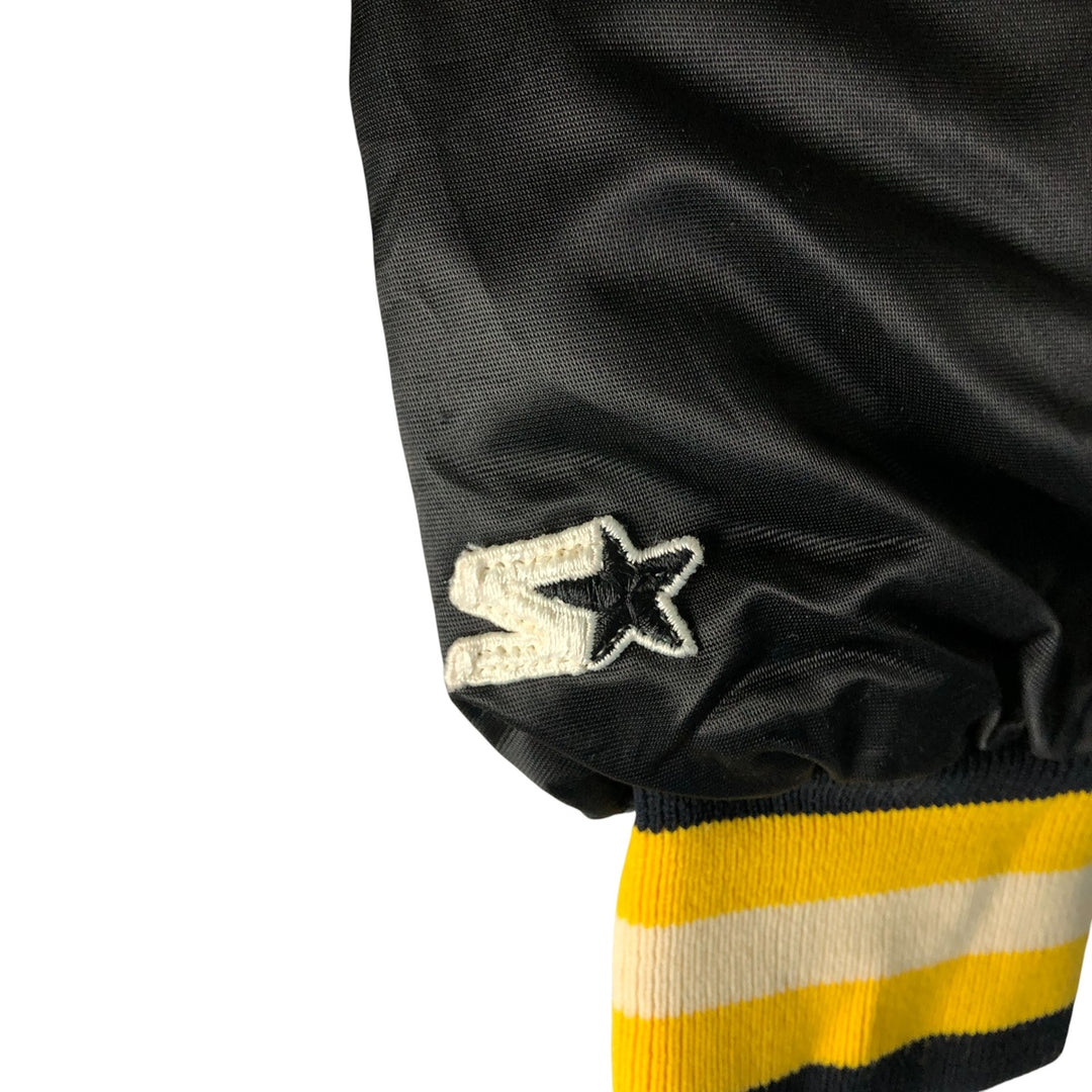 Vintage 80'S Starter Padded Nylon Varsity Jacket, Men's Size L Nylon black type Vintage Second Hand