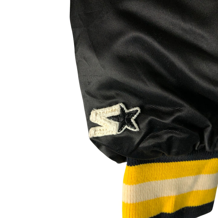 Vintage 80'S Starter Padded Nylon Varsity Jacket, Men's Size L Nylon black type Vintage Second Hand