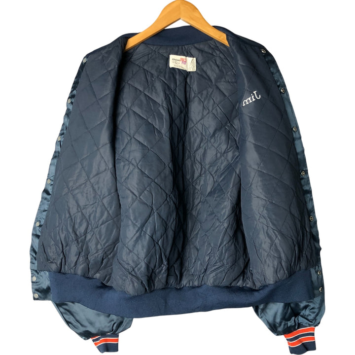 Vintage 1980'S King Louie PRO FIT padded nylon stadium jacket, size L, men's Nylon navy blue type Vintage Second Hand