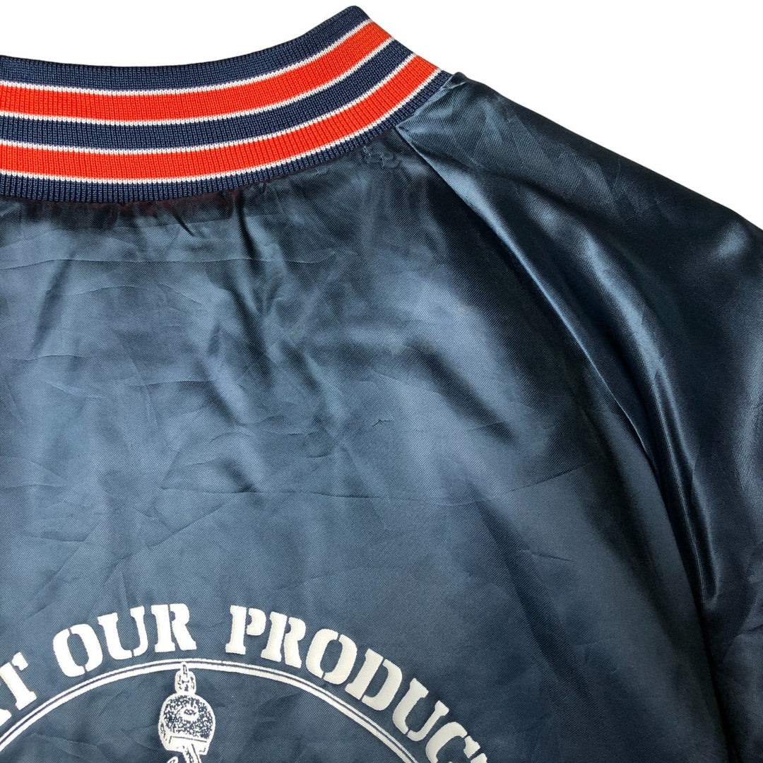 Vintage 1980'S King Louie PRO FIT padded nylon stadium jacket, size L, men's Nylon navy blue type Vintage Second Hand