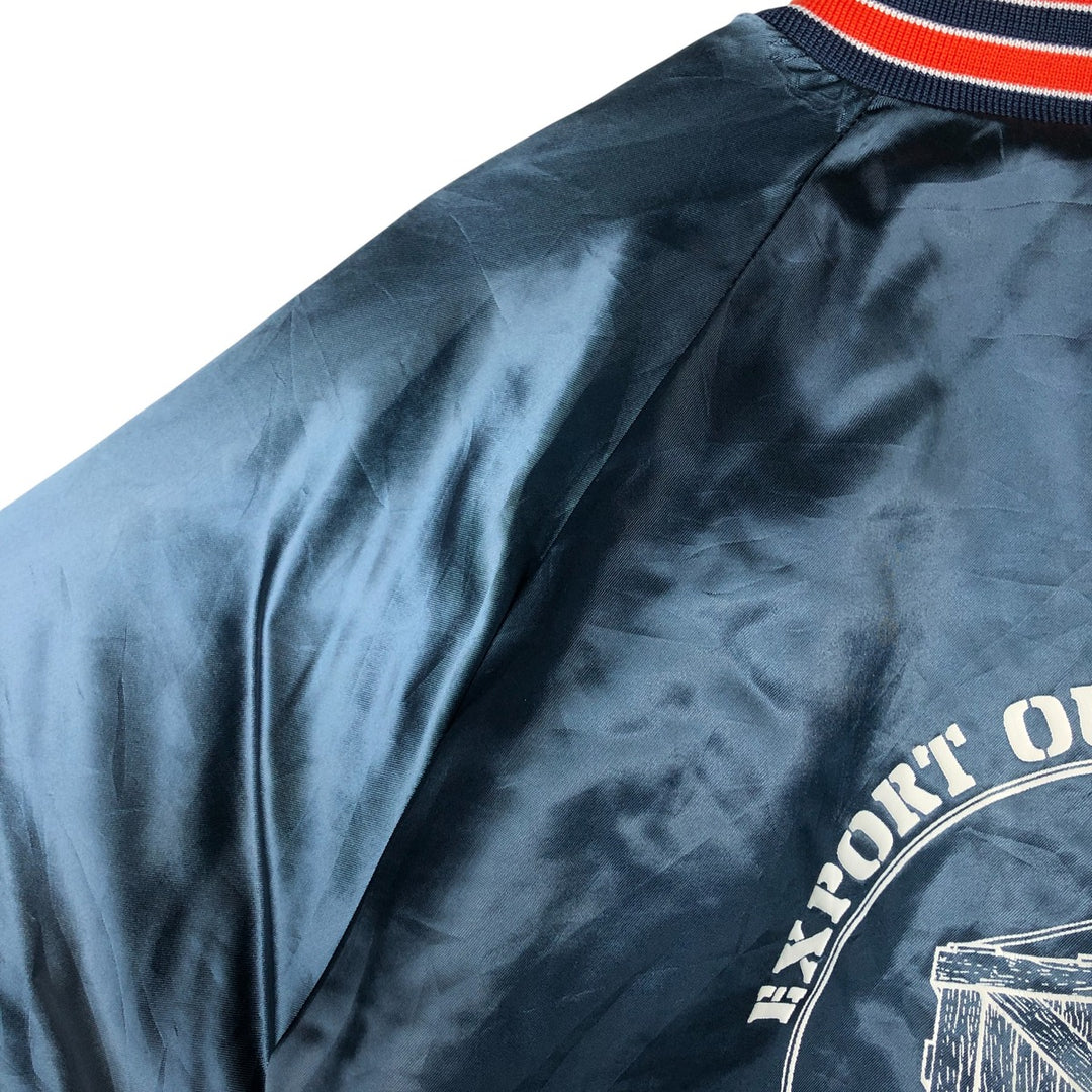 Vintage 1980'S King Louie PRO FIT padded nylon stadium jacket, size L, men's Nylon navy blue type Vintage Second Hand