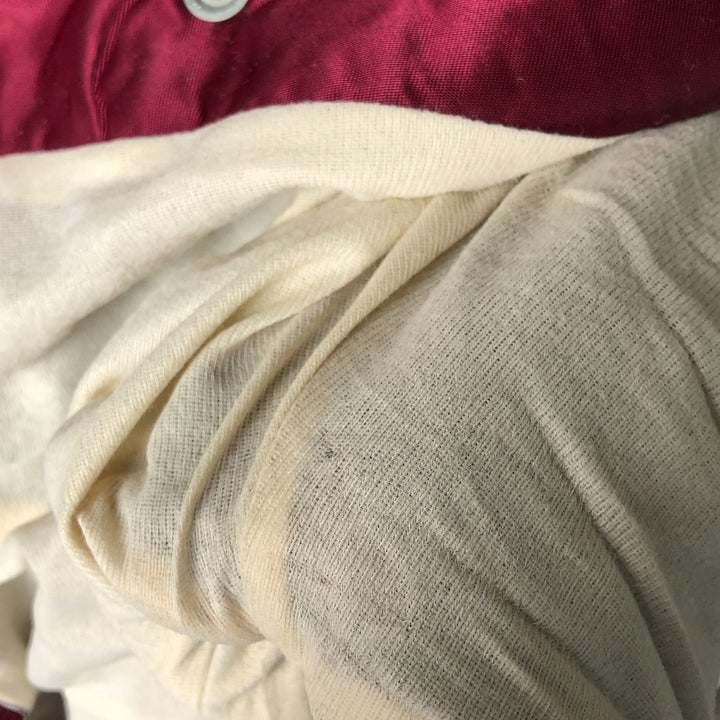 Vintage 1980'S Viking nylon varsity jacket, award jacket, made in the USA, size L, men's unclear Purple type red-purple Vintage Second Hand