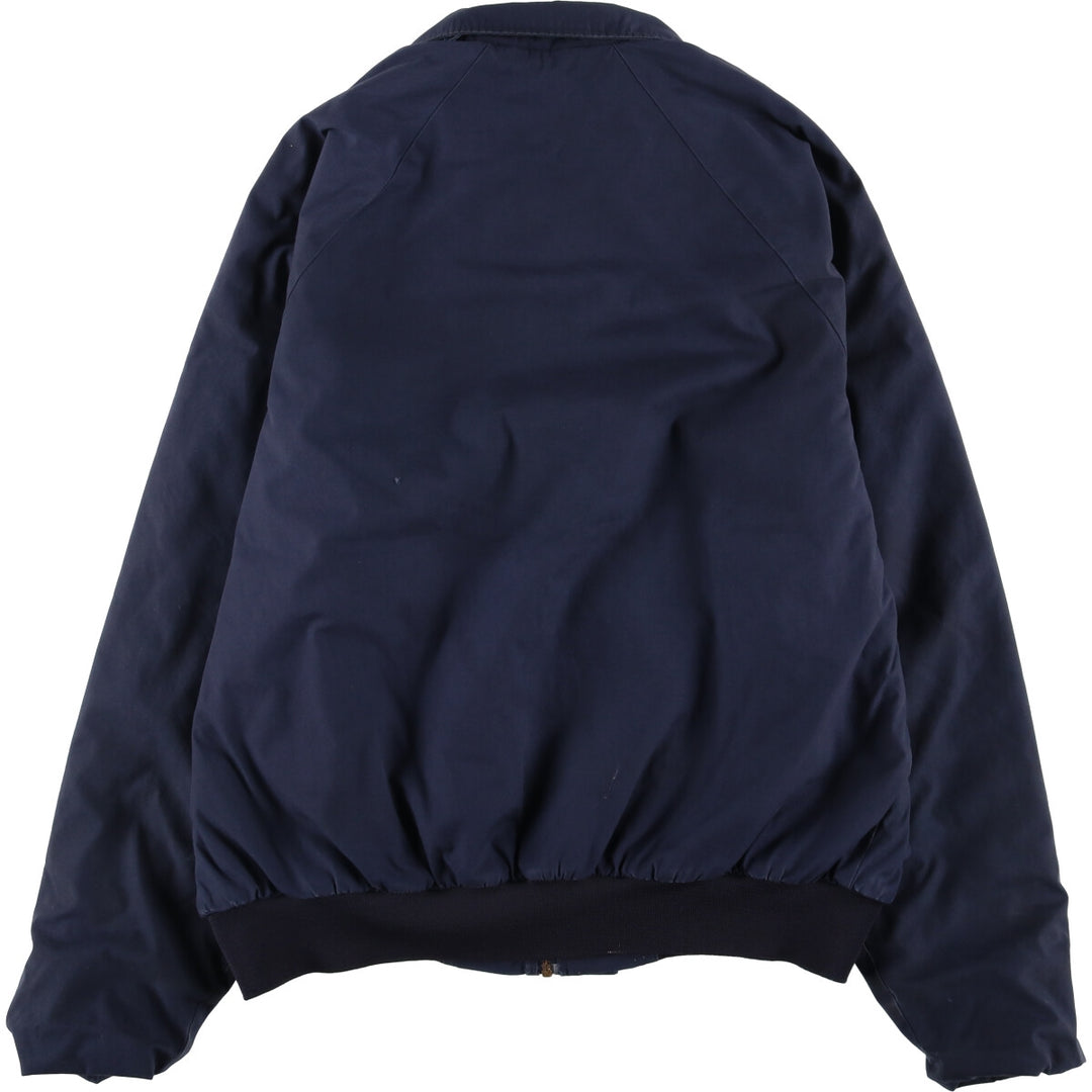 1980'S US Navy Military Utility Jacket, Made in USA, Large polyester navy blue type Vintage Second Hand