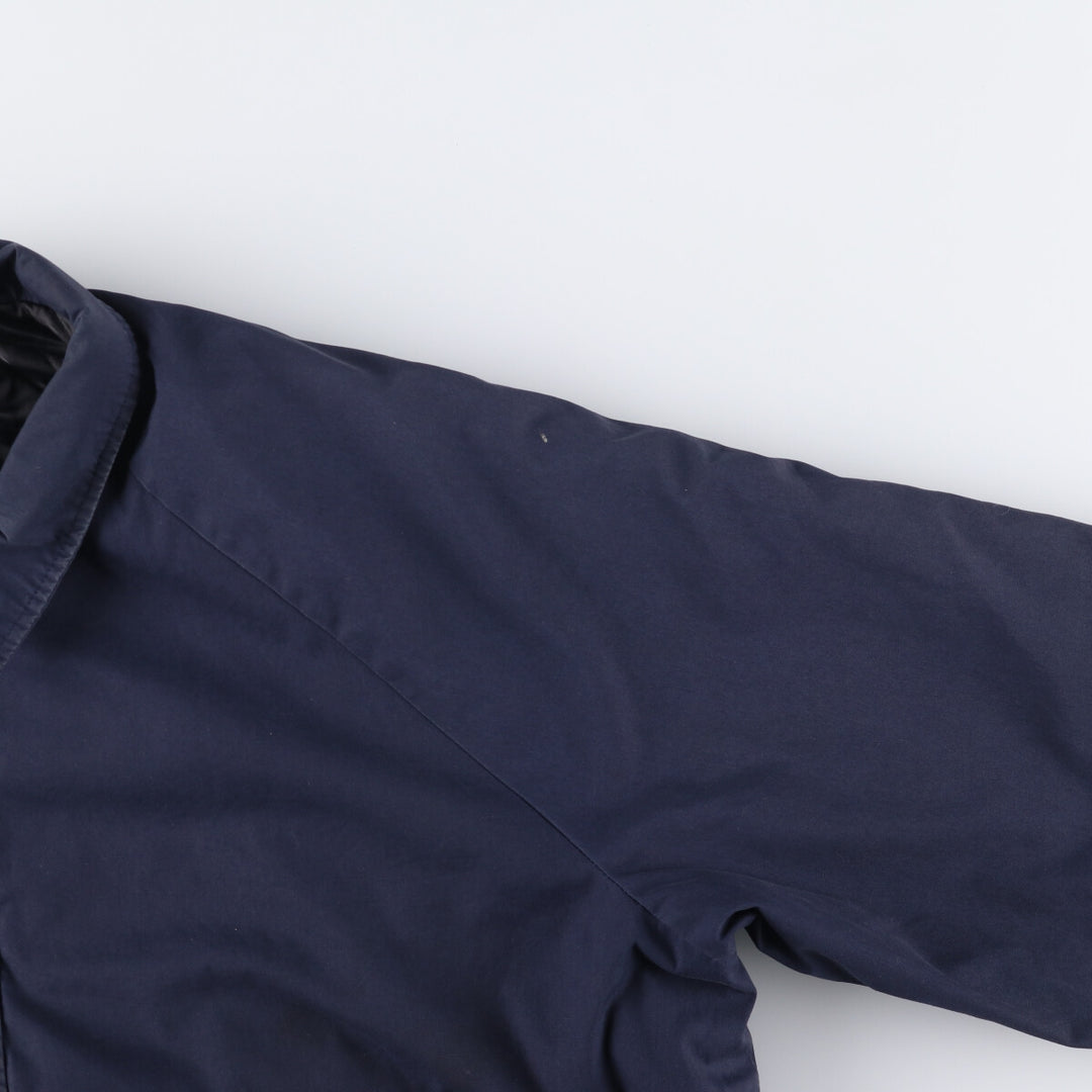 1980'S US Navy Military Utility Jacket, Made in USA, Large polyester navy blue type Vintage Second Hand