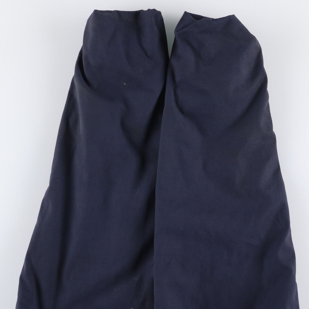 1980'S US Navy Military Utility Jacket, Made in USA, Large polyester navy blue type Vintage Second Hand