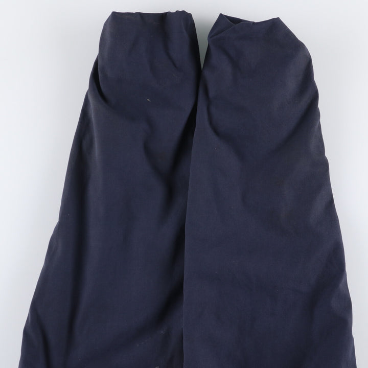 1980'S US Navy Military Utility Jacket, Made in USA, Large polyester navy blue type Vintage Second Hand