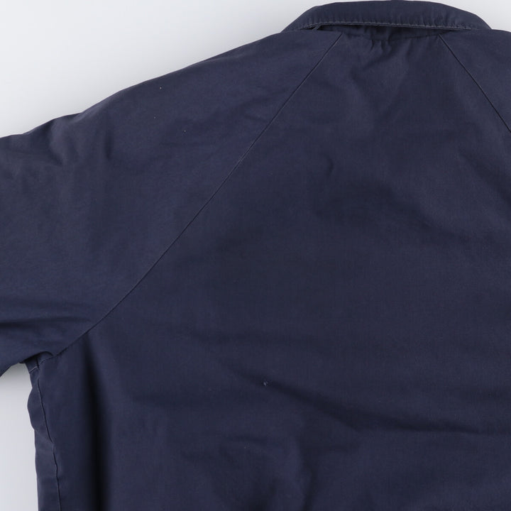 1980'S US Navy Military Utility Jacket, Made in USA, Large polyester navy blue type Vintage Second Hand