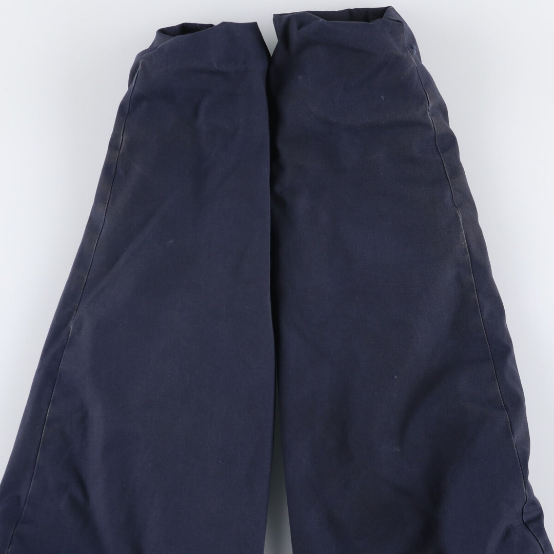 1980'S US Navy Military Utility Jacket, Made in USA, Large polyester navy blue type Vintage Second Hand