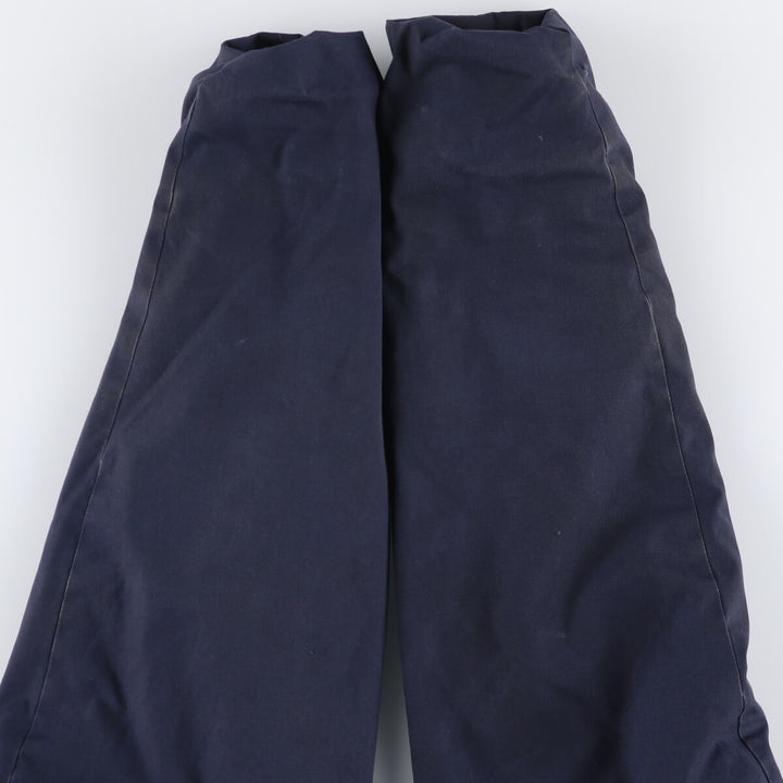 1980'S US Navy Military Utility Jacket, Made in USA, Large polyester navy blue type Vintage Second Hand