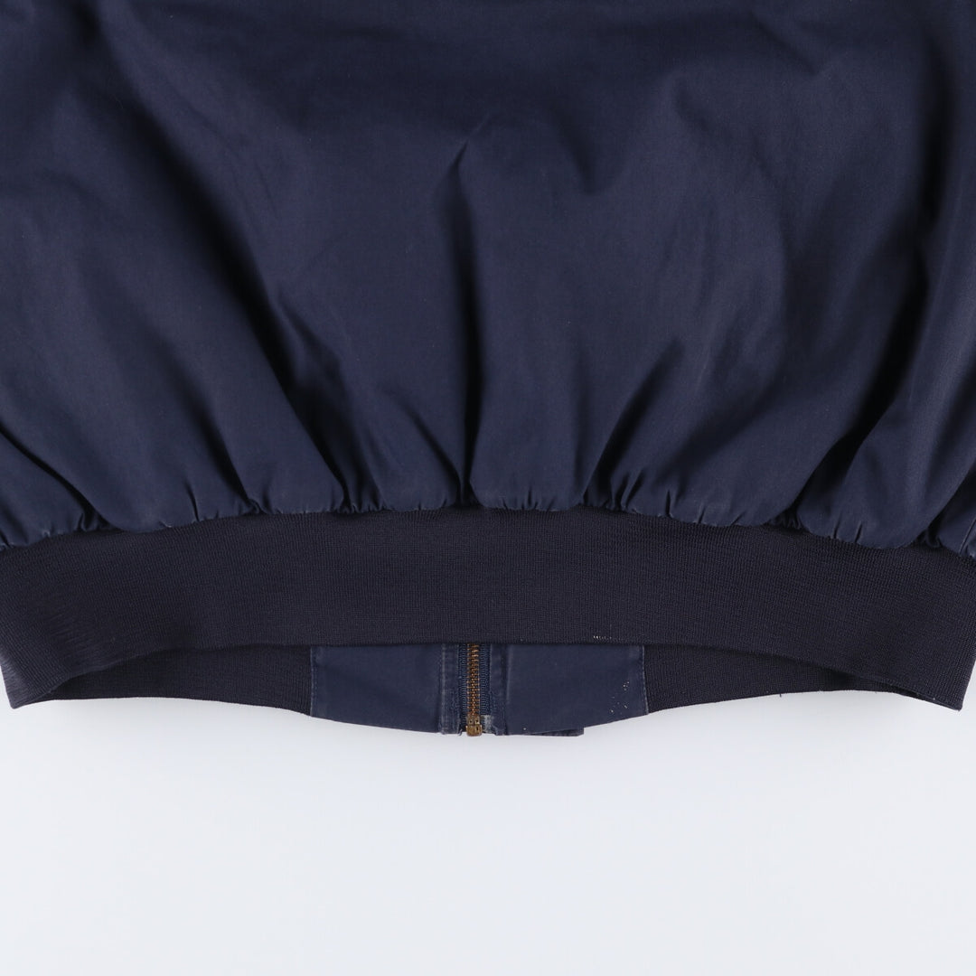 1980'S US Navy Military Utility Jacket, Made in USA, Large polyester navy blue type Vintage Second Hand