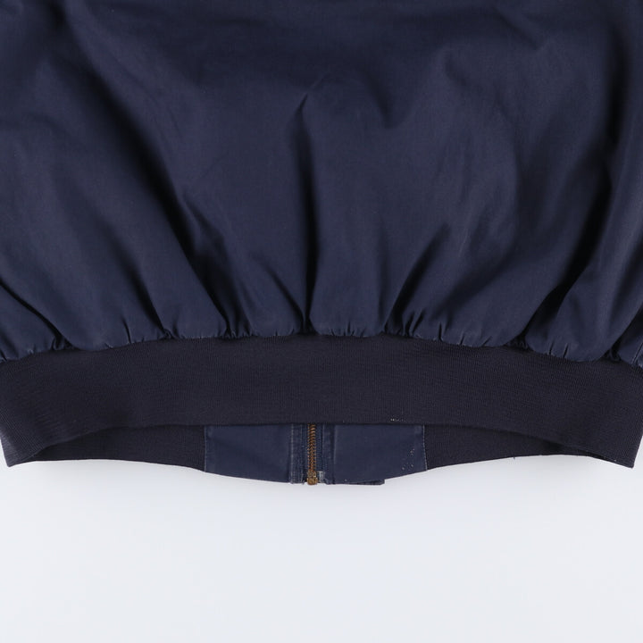 1980'S US Navy Military Utility Jacket, Made in USA, Large polyester navy blue type Vintage Second Hand