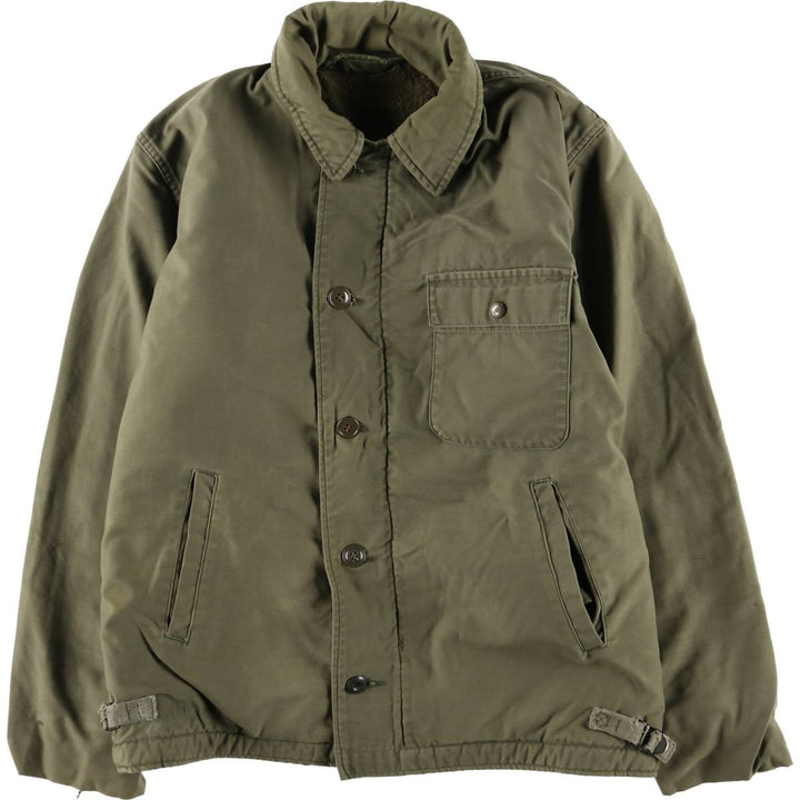 Special Price: US Navy A-2 Military Deck Jacket, Men's Size Medium unclear Khaki type Vintage Second Hand