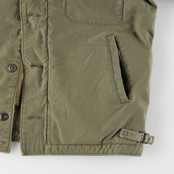 Special Price: US Navy A-2 Military Deck Jacket, Men's Size Medium unclear Khaki type Vintage Second Hand