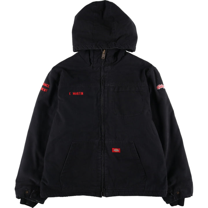 Dickies Active Jacket Type Duck Full Zip Hoodie Men's XL cotton black type Vintage Second Hand