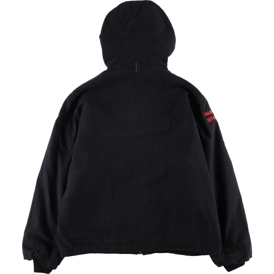 Dickies Active Jacket Type Duck Full Zip Hoodie Men's XL cotton black type Vintage Second Hand