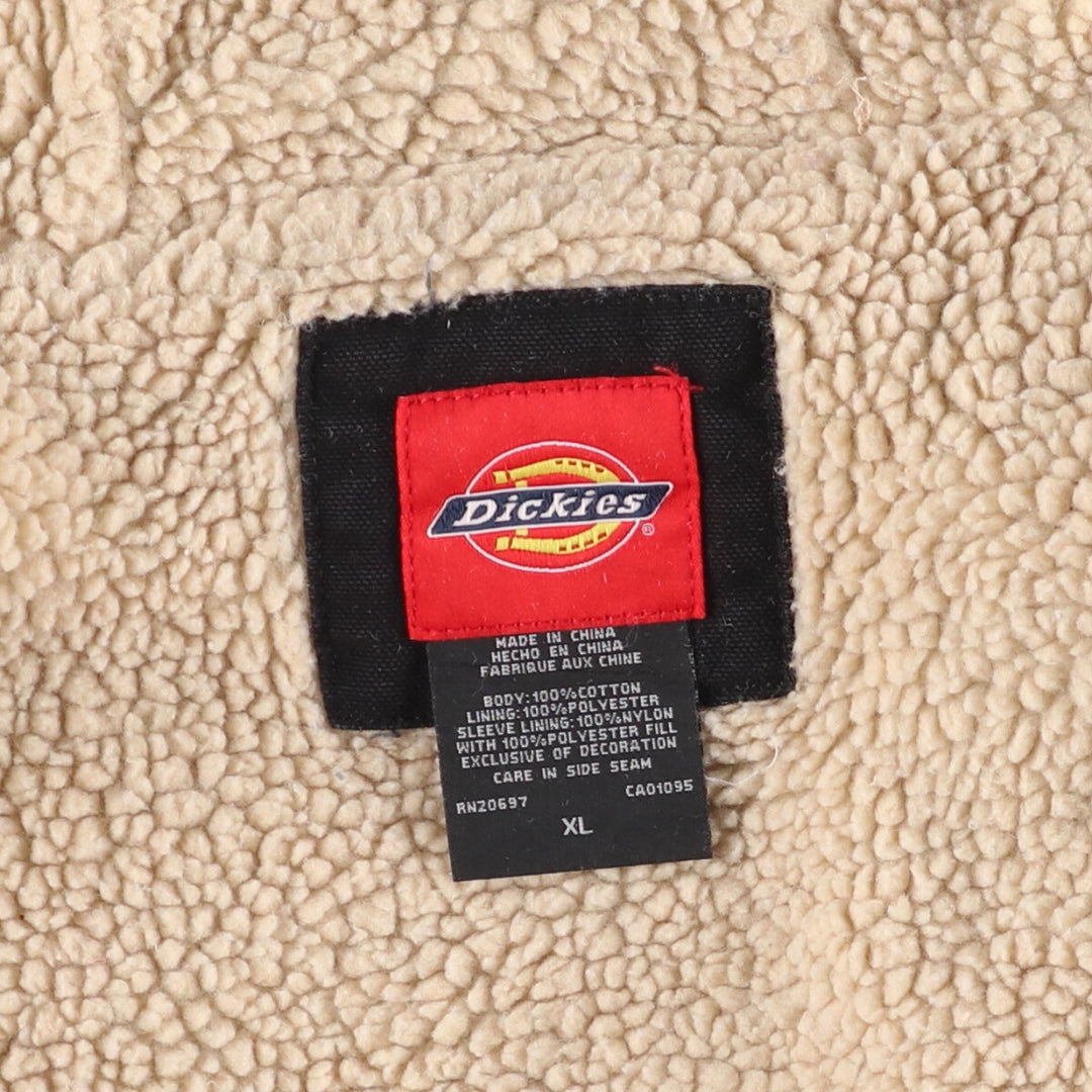 Dickies Active Jacket Type Duck Full Zip Hoodie Men's XL cotton black type Vintage Second Hand