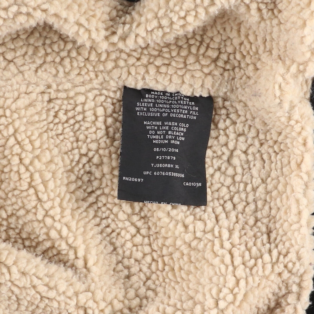 Dickies Active Jacket Type Duck Full Zip Hoodie Men's XL cotton black type Vintage Second Hand